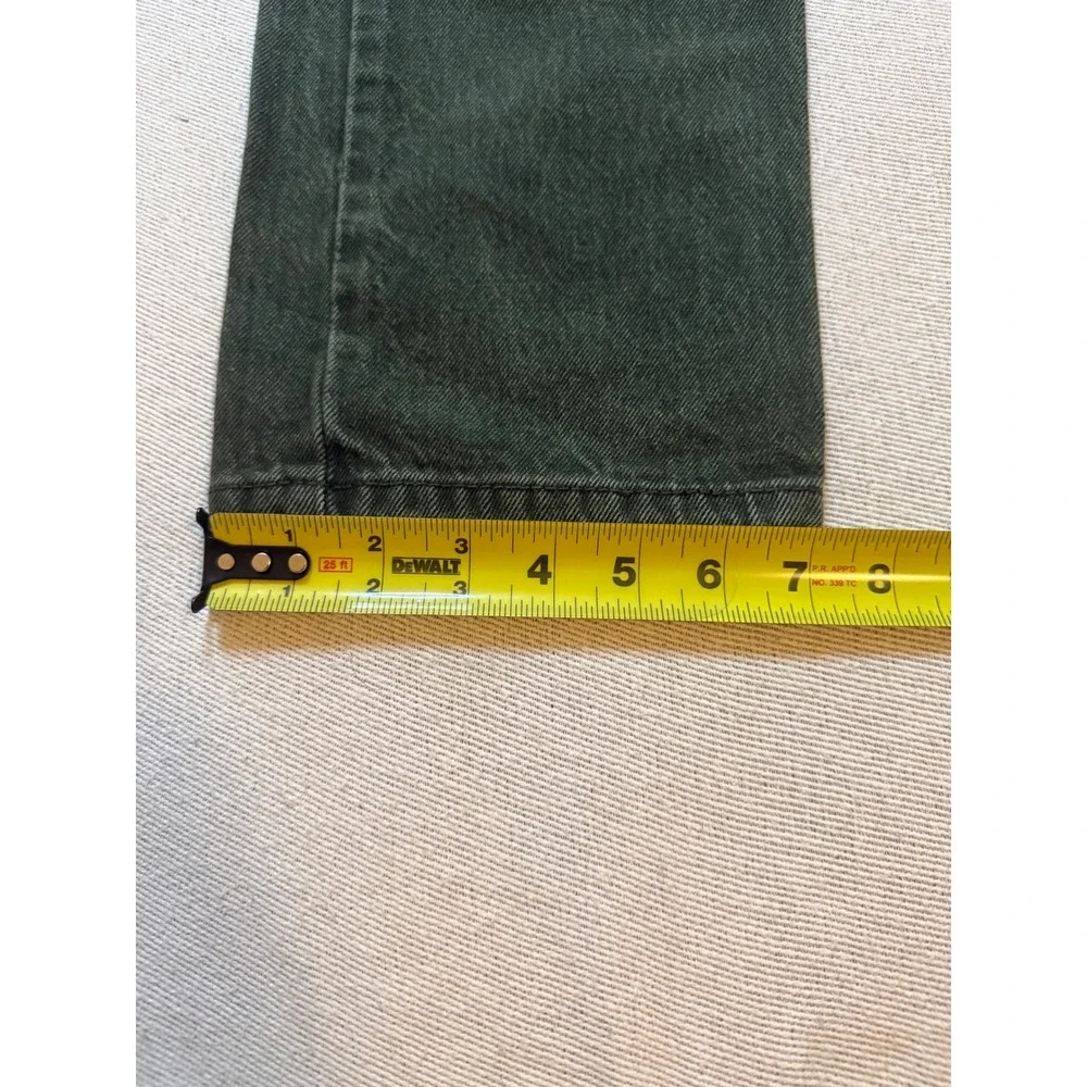 Levi's 502 Taper Fit Jeans Men 33x32 Olive Green Regular Tapered Denim
